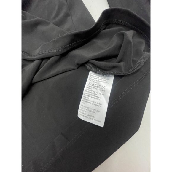 susan graver mid sleeve shirt flare black white polyester blend size small lengt - Picture 5 of 7